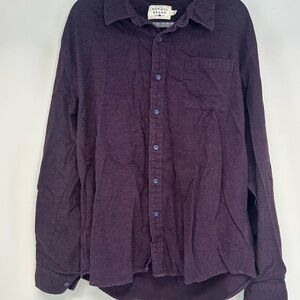 The Normal Brand Men's Deep Purple button down Shirt size large